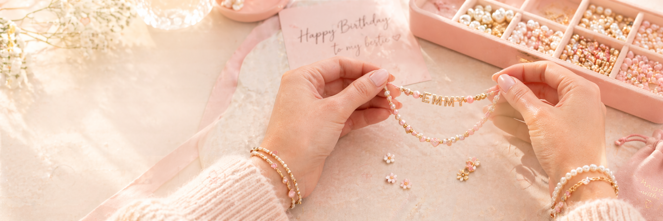 Banner image of bracelets on a wrist