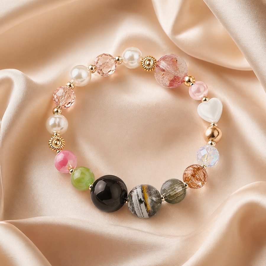 Berry Stone Contrast bracelet
